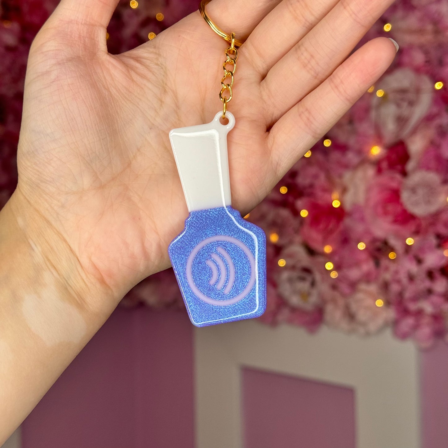 NFC Nail Bottle KeyChain Free US Delivery