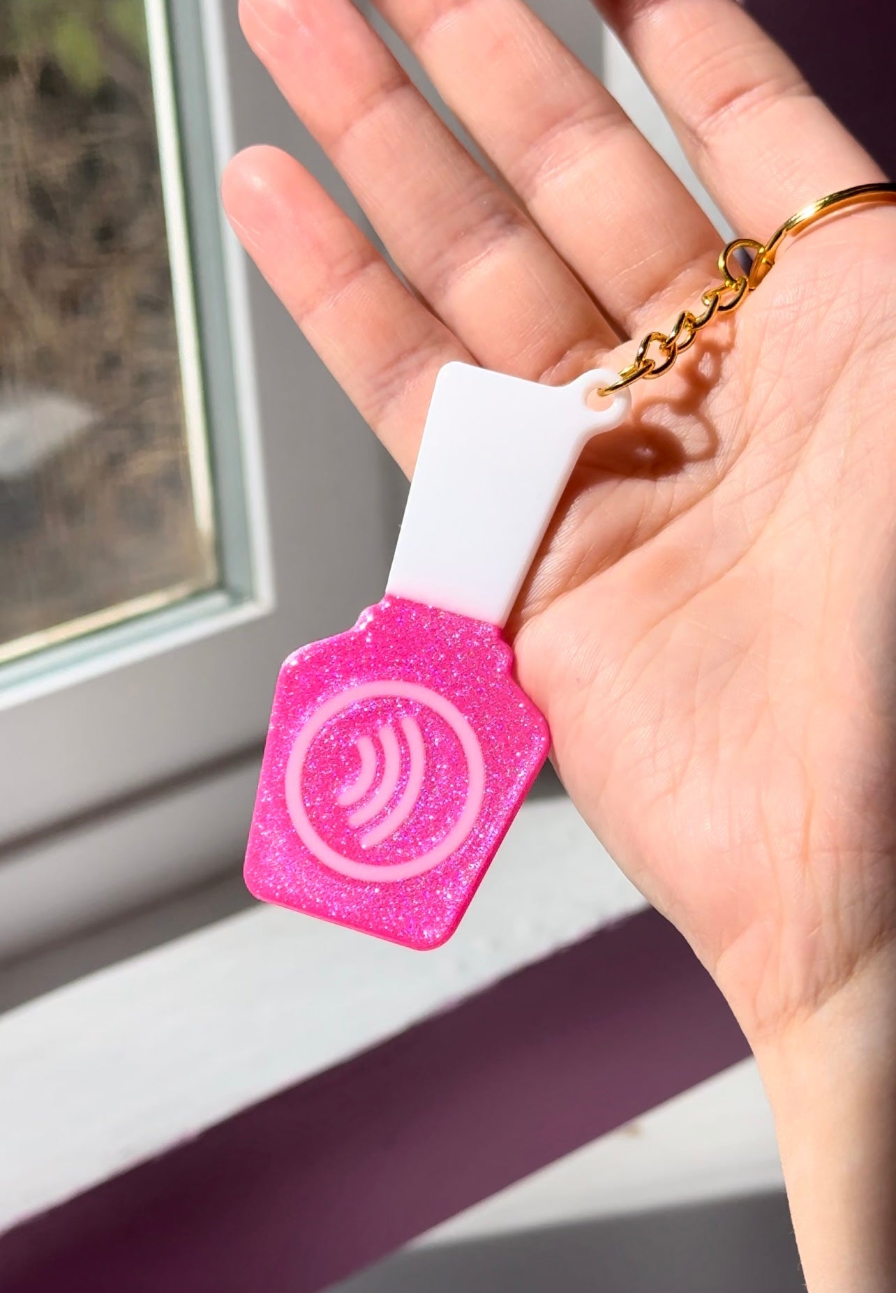 NFC Nail Bottle KeyChain Free US Delivery