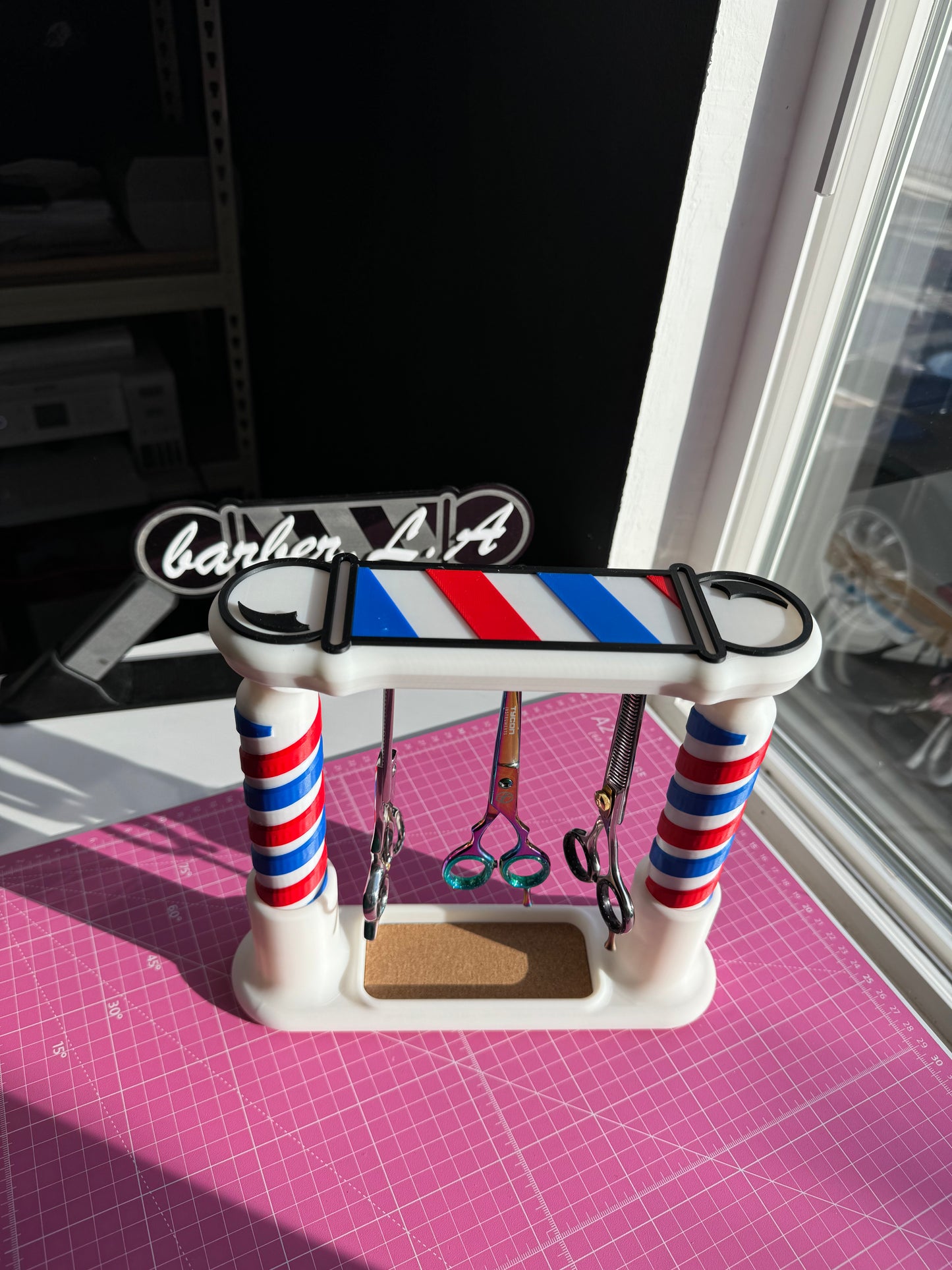 Scissor Magnet Hanger Barber Pole FREE US SHIPPING