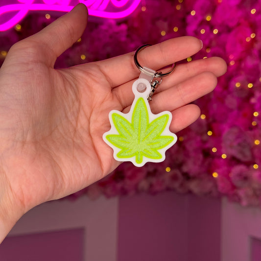 NFC Cannabis Leaf keychain Free US Delivery