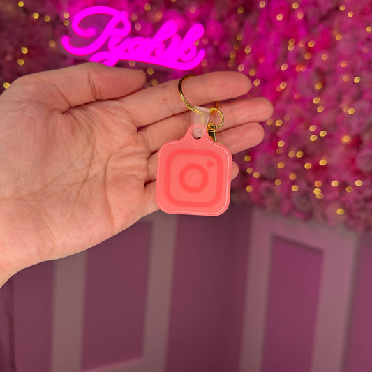 NFC Glow in the Dark Instagram Keychain Free US Delivery
