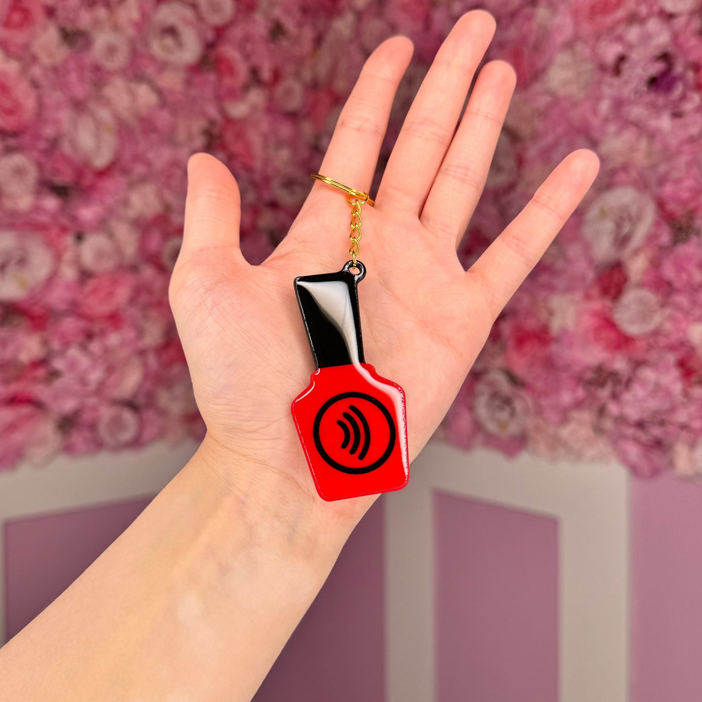 NFC Nail Bottle KeyChain Free US Delivery