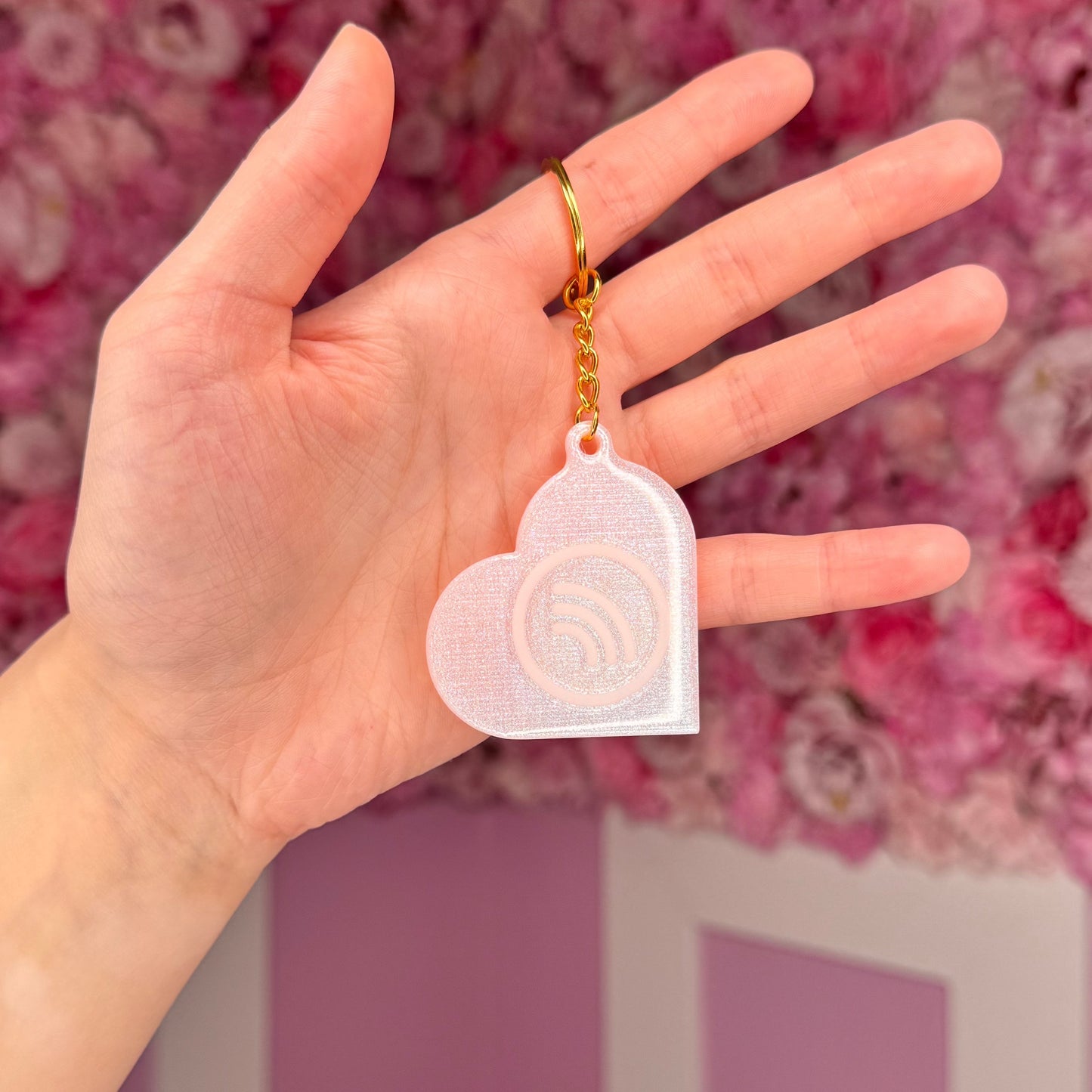 ◎NFF◎ heart branch keyringsilver nff1 NFC Heart KeyChain Free US Delivery – Pyahik nameplates