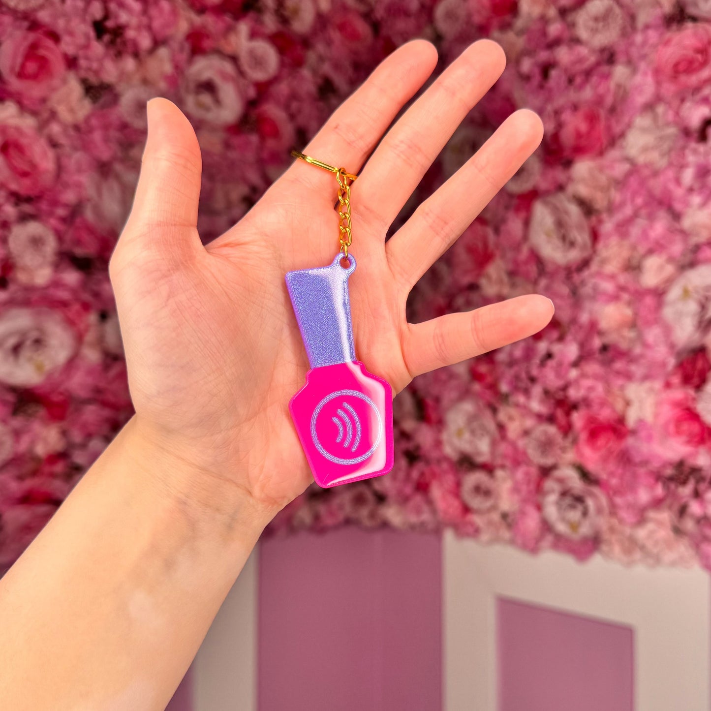 NFC Nail Bottle KeyChain Free US Delivery