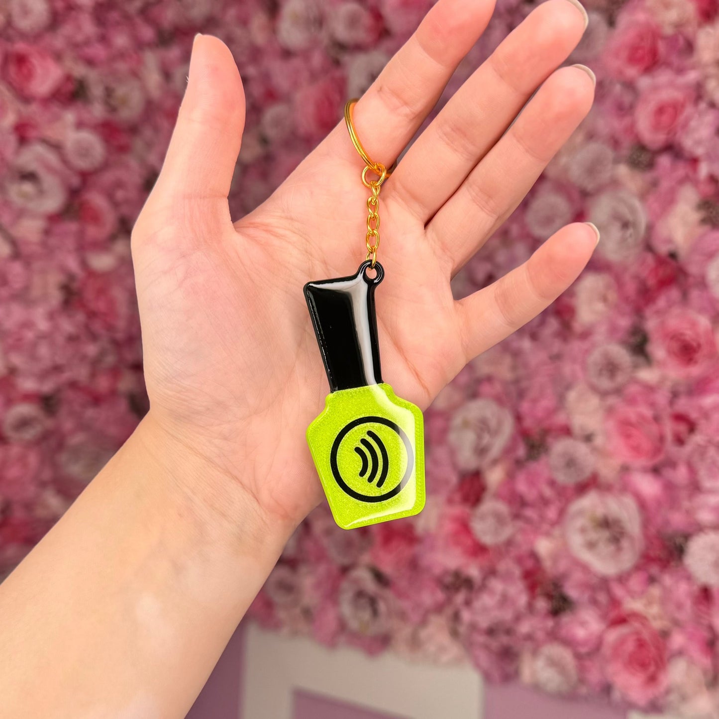 NFC Nail Bottle KeyChain Free US Delivery