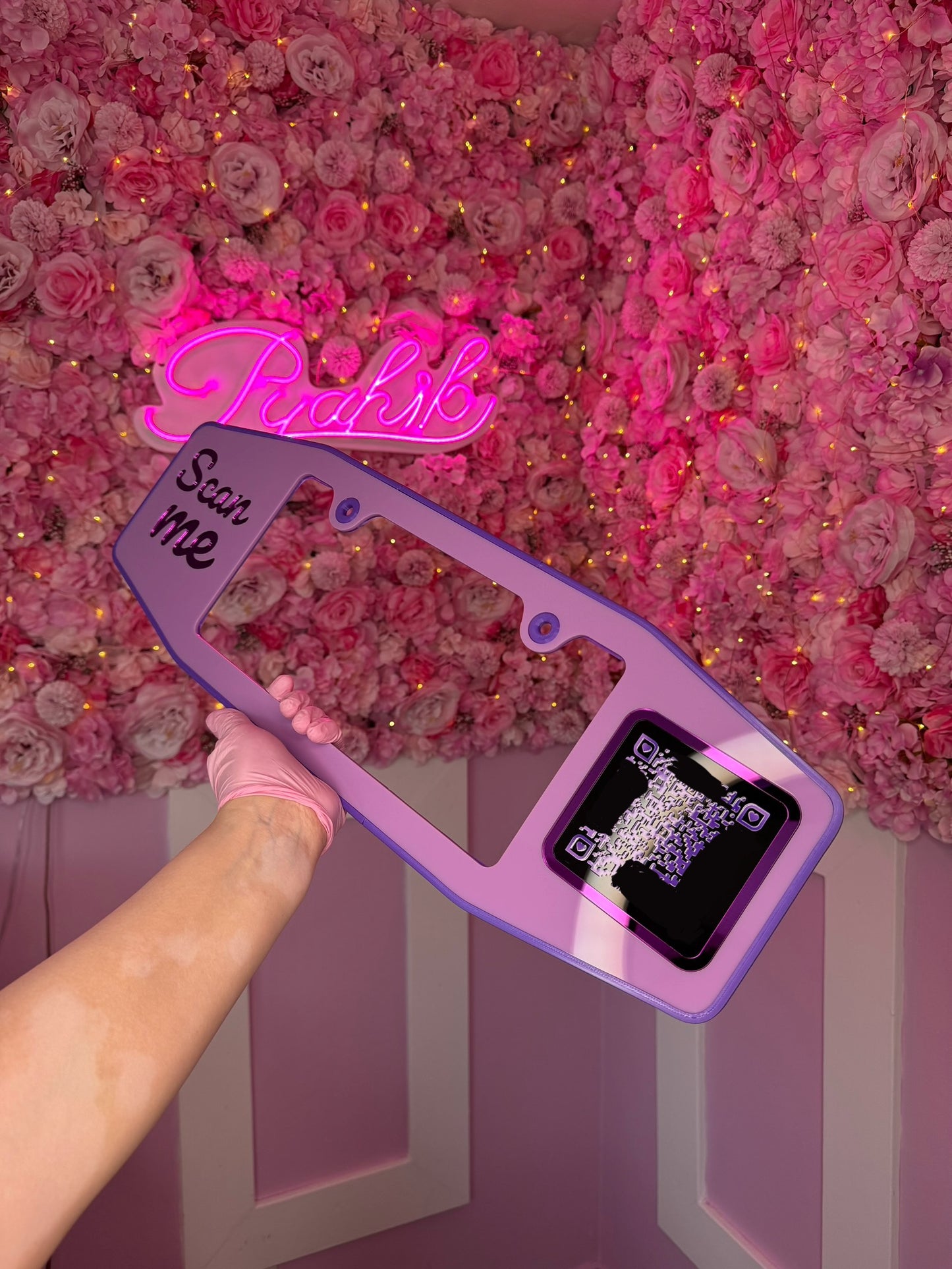 License Plate Frame with QR code FREE US shipping