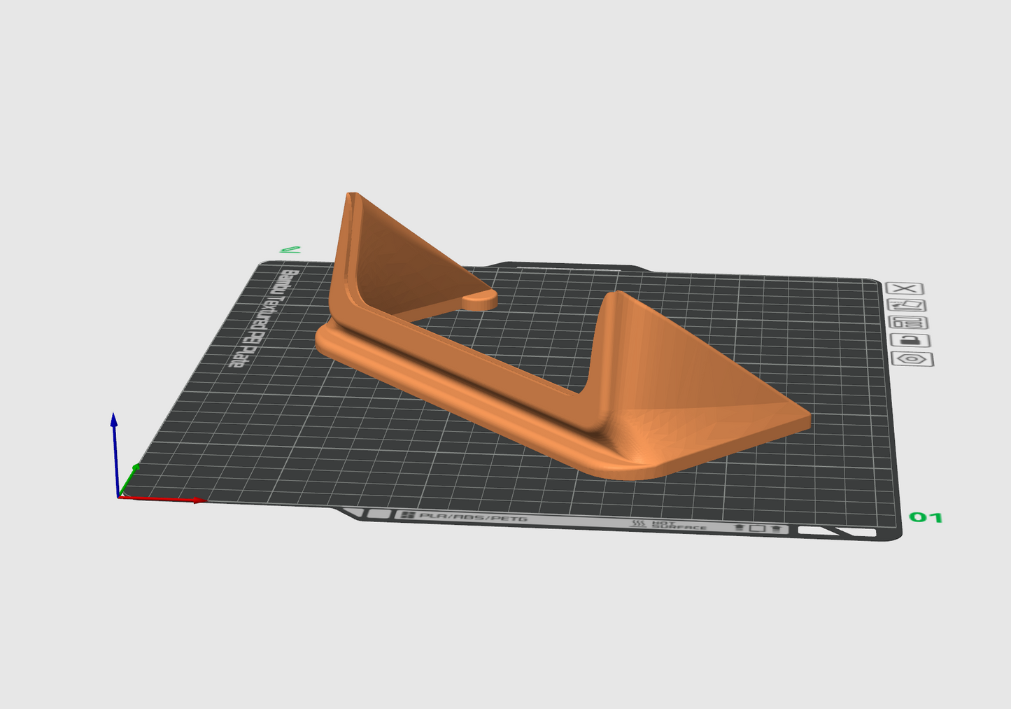 Rectangle stand Hybrid (SVG+STL)