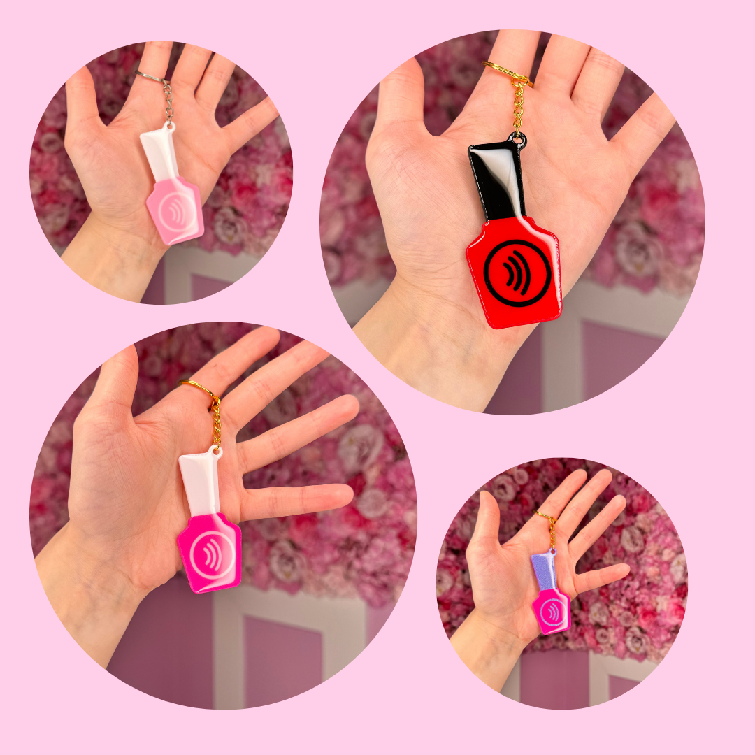 NFC Nail Bottle KeyChain Free US Delivery