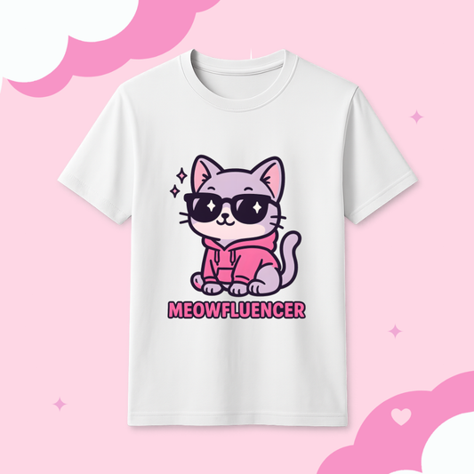 MeowFluencer T-shirt FREE US shipping